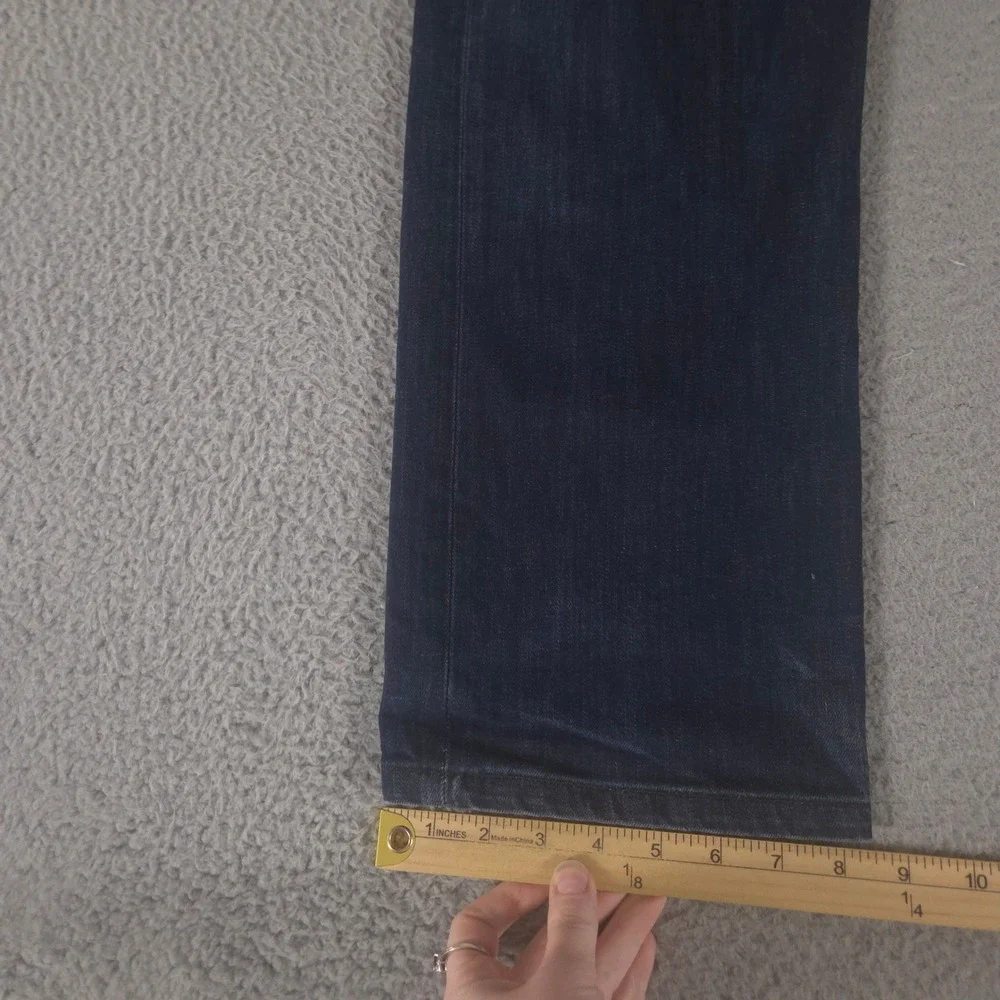 Banana Republic Jeans Mens 36x34 Blue Vintage Straight Stretch Denim Dark Wash